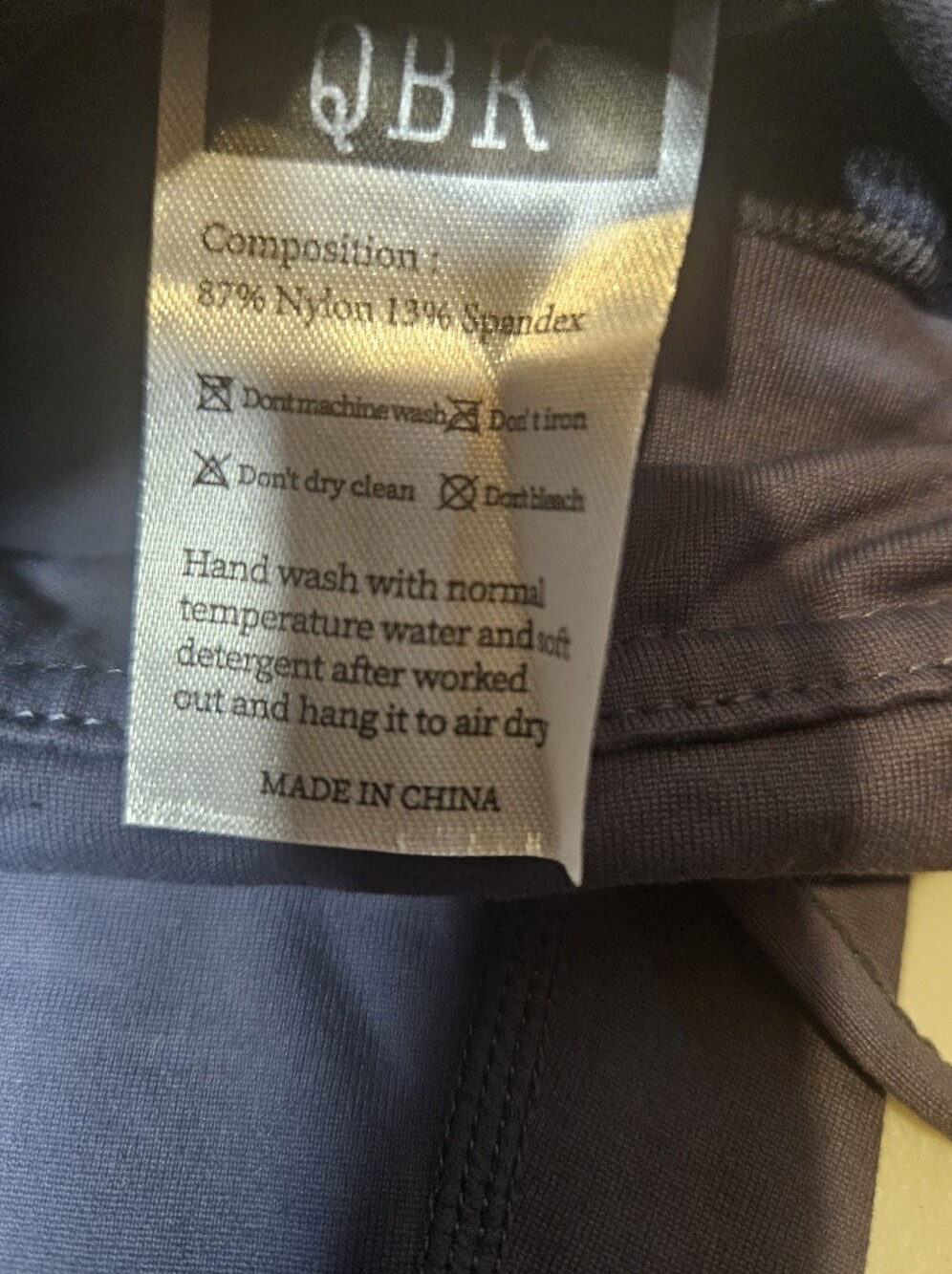 QBK Yoga Scrub Pants Women Five Pocket Cargo Scrub Pan Blue Grey Color Smal New - Picture 9 of 16
